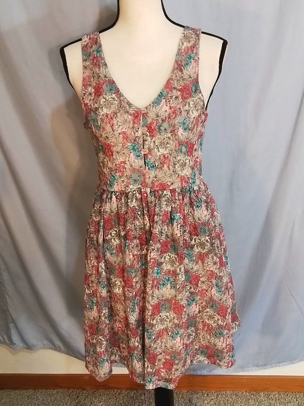 American Rag Cie  multi colored floral mini dress